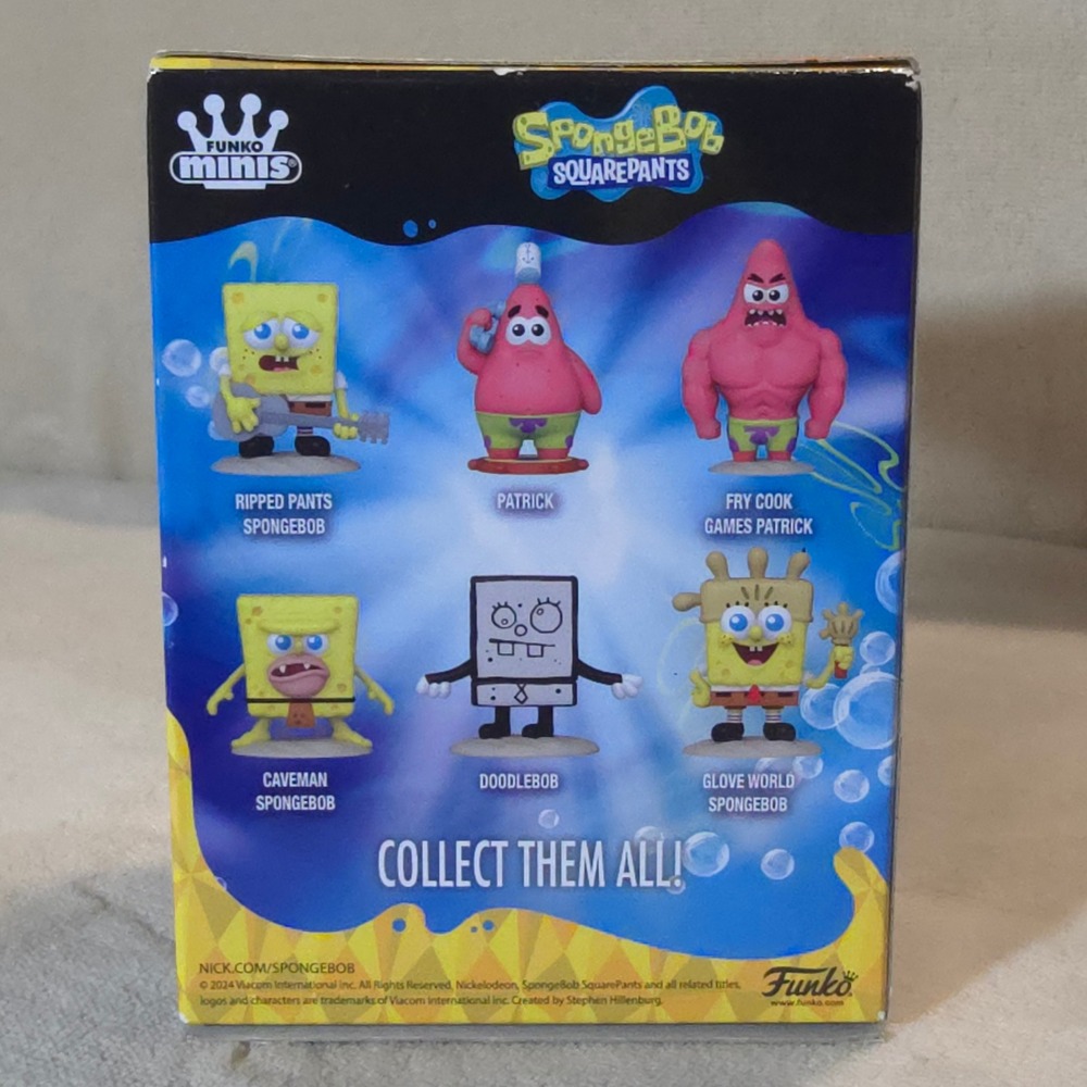 Funko Minis Glove World Spongebob Squarepants Vinyl Figure Nickelodeon 2024 NEW - Picture 2 of 3